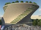 Návrh projektu Fiera Milano od Daniela Libeskinda, který zahrnuje výstavbu