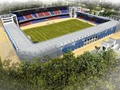 Studie pestavby stadionu ve truncovch sadech v Plzni na ryze fotbalov