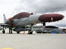 Nov letouny L-159 na leteck zkladn v Nmti nad Oslavou
