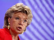 Evropsk komisaka pro spravedlnost a lidsk prva Viviane Redingov oste zkritizovala Francii kvli problematice deprtace Rom (14. z 2010)