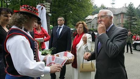 Návtva prezidentského páru na Vysoin