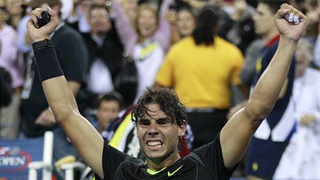 Rafael Nadal slaví triumf na US Open 2010