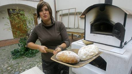Unikátní mobilní pec na peení chleba v dom U Beránka.