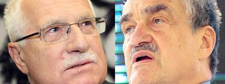 Prezident Václav Klaus vs. ministr Karel Schwarzenberg