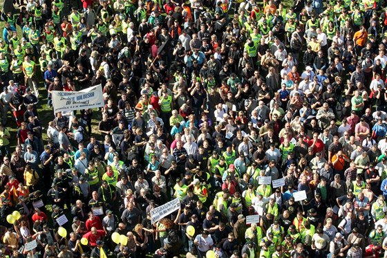 Odborái oekávají na protestních akcích v Olomouci a Jeseníku stovky lidí. Dokají se? Ilustraní foto