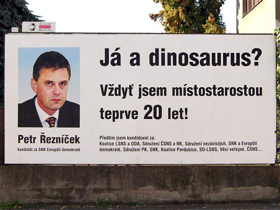 Billboard s Petrem Řezníčkem
