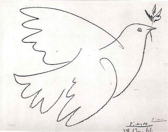 Pablo Picasso: Holubice s olivovou ratolestí