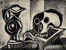Pablo Picasso: erný dbán a lebka