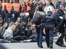 Protesty proti spornm opatenm v Bruselu (29. z 2010)