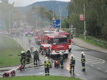 Podzem karlovarsk KV Arny zachvtil por (27.9.2010)