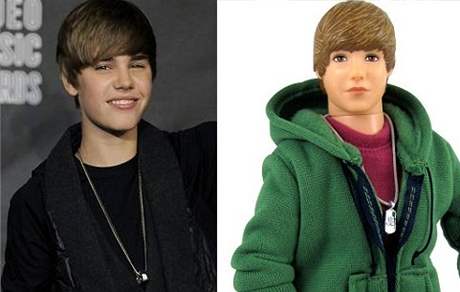 Justin Bieber a jeho plastov dvojnk 