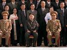 Sjezd Korejské strany práce. Kim ong-un tetí zleva. (30. záí 2010)