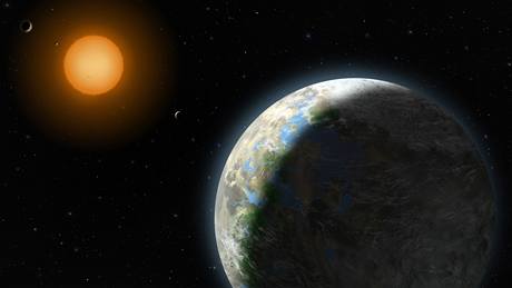Exoplaneta Gliesse 581g - vizualizace National Science Foundation
