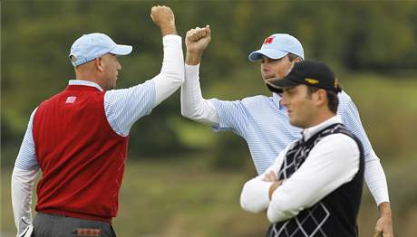 Stewart CInk a Matt Kuchar - tato dvojice pedvdla nejlep hru americkho tmu.