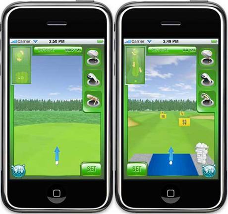 Mobiln telefon iGolf.