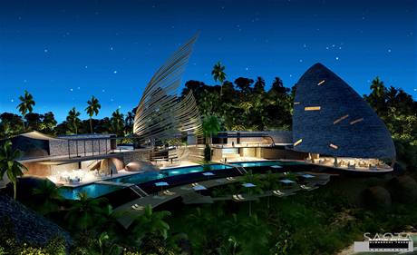 Luxusn vila s baznem od architektonickho studia Saota z Jihoafrick republiky
