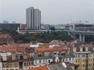 Výhled z prezidentského apartmá hotelu Le Palais v Praze, kde bude bydlet Mike Tyson