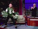 Bruce Willis v Show Davida Lettermana jako roztleskávaka