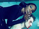 Naomi Campbellová na hororových snímcích pro asopis Interview