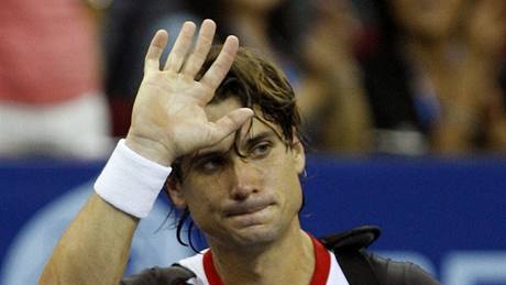 NEPOSTOUPIL. panlský tenista David Ferrer si v semifinále turnaje v Kuala Lumpur neporadil s Kazachem Golubjovem.