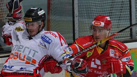 Momentka z prvoligového utkání Hradec Králové - Chrudim