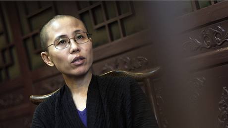 Liou Sia, manelka ínského disidenta Liou Siao-pa (28. záí 2010)
