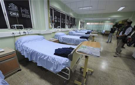 Nemocnice v Copiapu ek na pjezd prvnch osobozench hornk