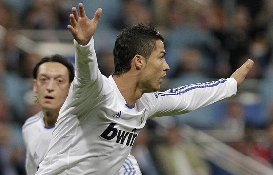 REAL SE RADUJE. Cristiano Ronaldo z Realu Madrid má radost ze své branky.