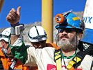 Jorge Galleguillos, jedenáctý zachránný horník z chilského dolu San José. (12. íjna 2010)