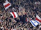 OSLAVA. Fanouci Ajaxu Amsterdamu se radují z vítzství v Lize mistr.