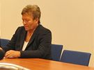 Dagmar Hrubá se svým právním zástupcem ped zaátkem soudního líení u Mstského soudu v Brn.