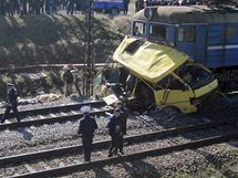 Srka autobusu a vlaku na Ukrajin (12. jna 2010)