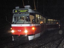 Na trase ze Starho Lskovce do centra Brna vykolejila v pondl rno tramvaj.