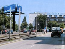 Studie na výstavbu reklamní plochy na křižovatce ulic Olšanská a Jana Želivského