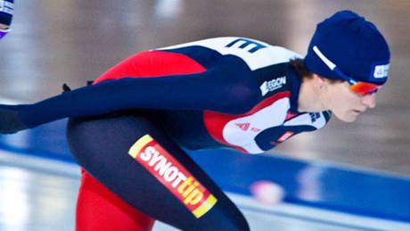 Martina Sáblíková p�i tréninku v Berlín�