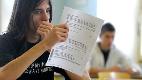 Státní maturita na tebíském gymnáziu