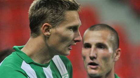 Milan �koda z Bohemians p�i gólové oslav�. (Ilustra�ní foto)