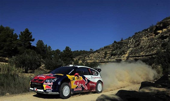 Sébastien Loeb na trati Katalánské rallye