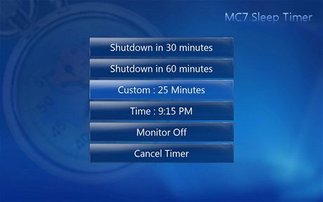 MC7 Sleep Timer