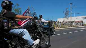 Motorkái z Patriot Guard Riders