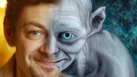 Britský herec Andy Serkis jako Glum.