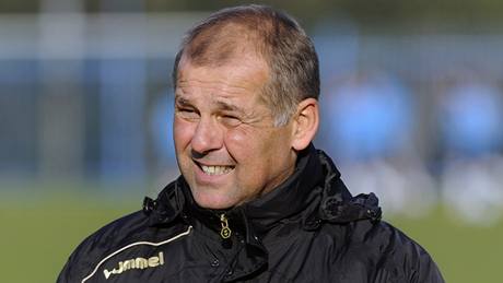 Trenér Petr Rada poprvé vedl trénink fotbalist Liberce.