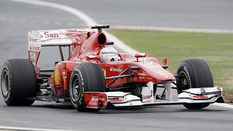 Fernando Alonso v kvalifikaci na Velkou cenu Koreje.