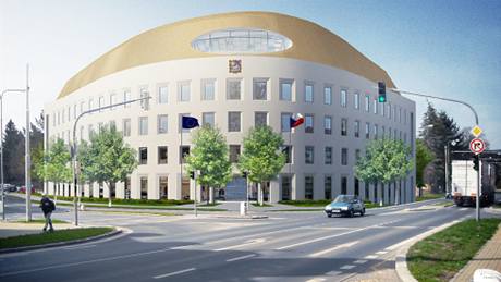 Vizualizace nové radnice v Mariánských Lázních