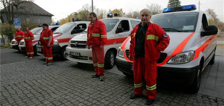 Protest idi sanitek ped sídlem krajského úadu v Ostrav.