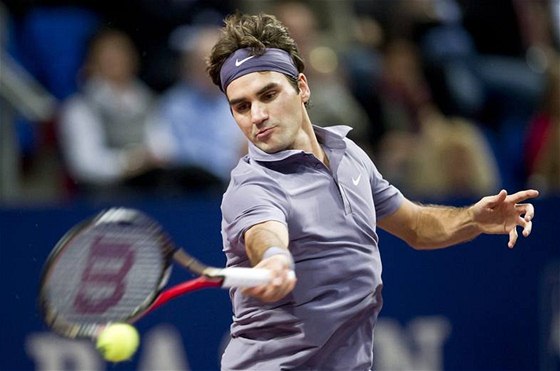 Roger Federer na turnaji v Basileji