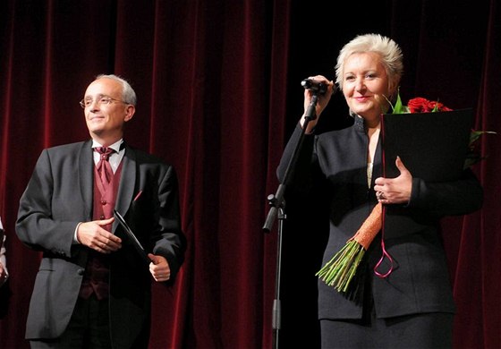 editel Divadla J. K. Tyla v Plzni Jan Burian a sopranistka Eva Urbanová.