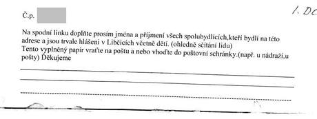 Obyvatel Libic nad Vltavou zmtl dokument tamj poty.