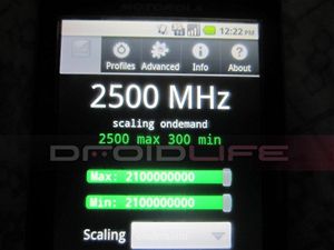 Motorola Droid 2 petaktovna na 2.5 GHz