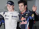 Kvalifikaci na Velkou cenu Brazílie vyhrál pekvapiv Nico Hülkenberg z Williamsu. Pekonal oba red bully - Sebastiana Vettela (vlevo) a Marka Webbera.